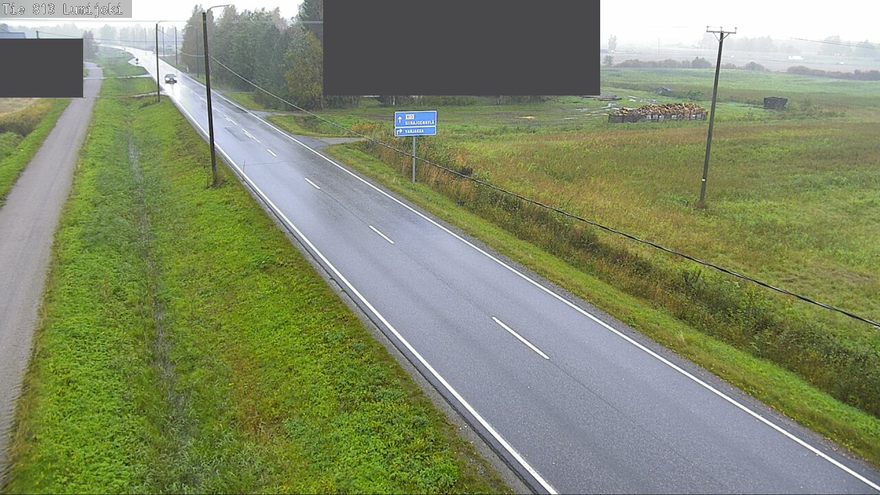 Weather Camera Image Väg 813 Lumijoki, Lumijoki, Pohjois-Pohjanmaa