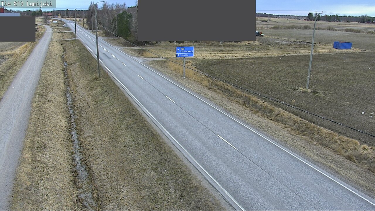 Weather Camera Image Väg 813 Lumijoki, Lumijoki, Pohjois-Pohjanmaa
