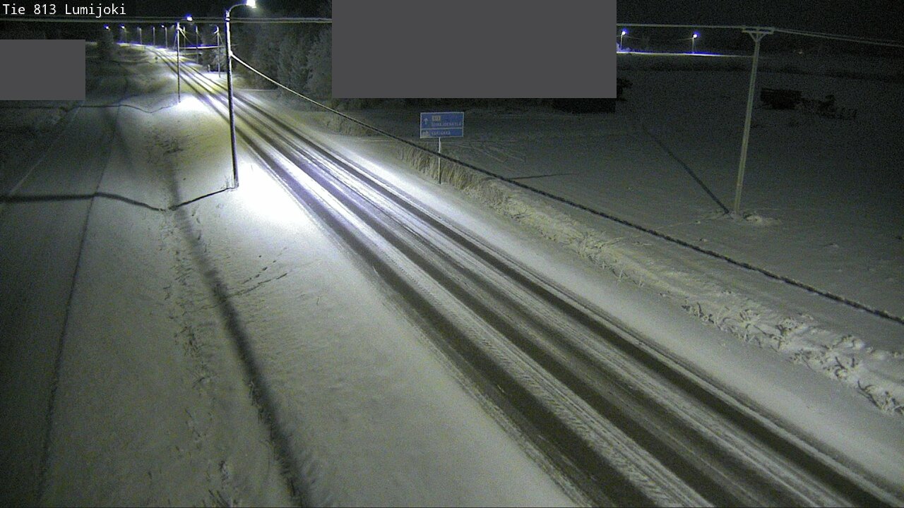 Weather Camera Image Road 813 Lumijoki, Lumijoki, Pohjois-Pohjanmaa