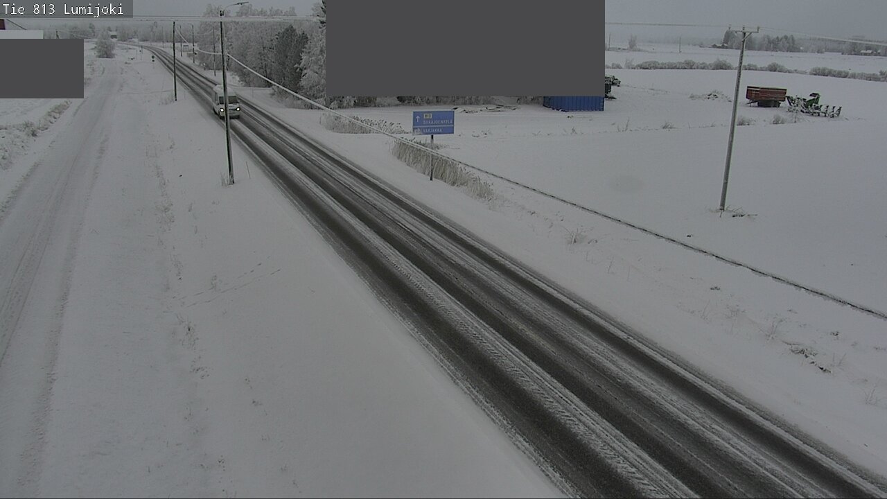 Weather Camera Image Road 813 Lumijoki, Lumijoki, Pohjois-Pohjanmaa