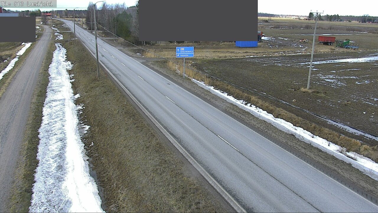 Weather Camera Image Road 813 Lumijoki, Lumijoki, Pohjois-Pohjanmaa