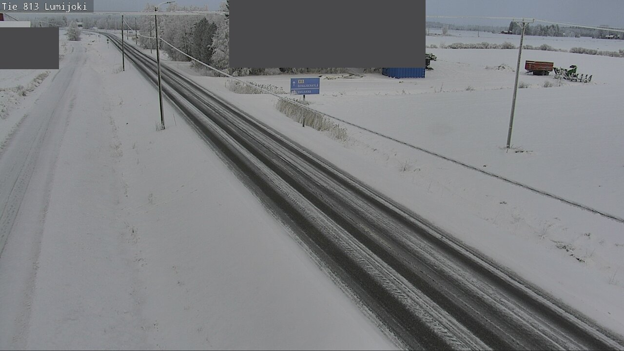Weather Camera Image Road 813 Lumijoki, Lumijoki, Pohjois-Pohjanmaa