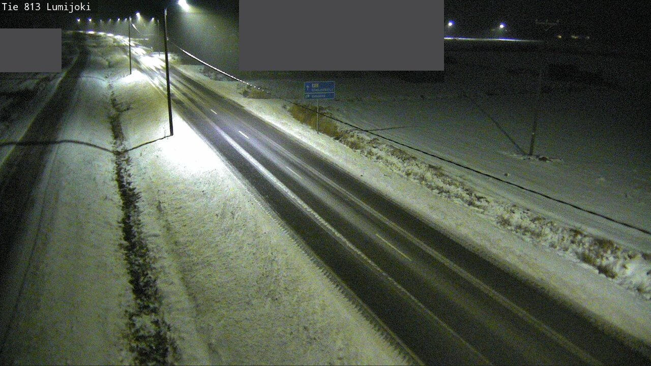 Weather Camera Image Väg 813 Lumijoki, Lumijoki, Pohjois-Pohjanmaa
