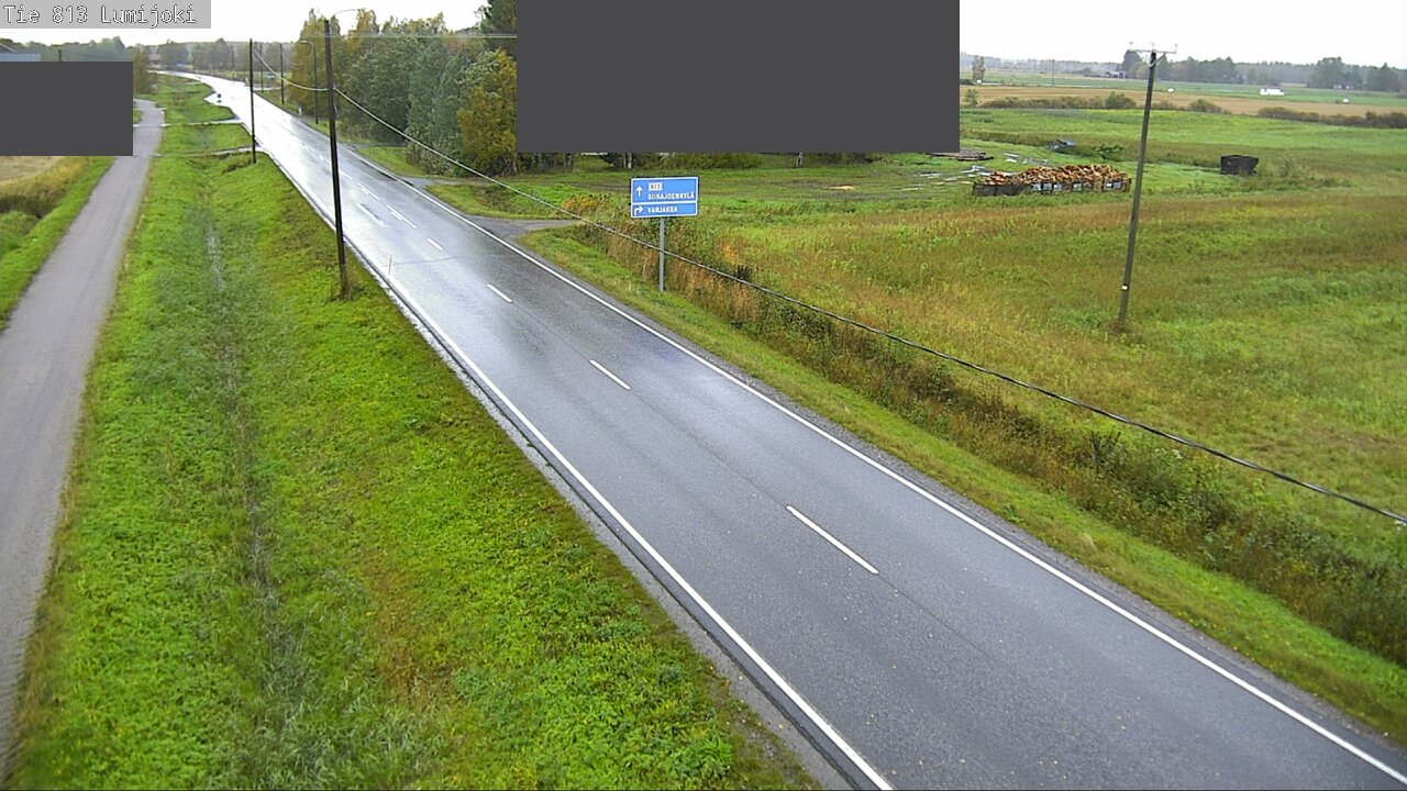 Weather Camera Image Road 813 Lumijoki, Lumijoki, Pohjois-Pohjanmaa