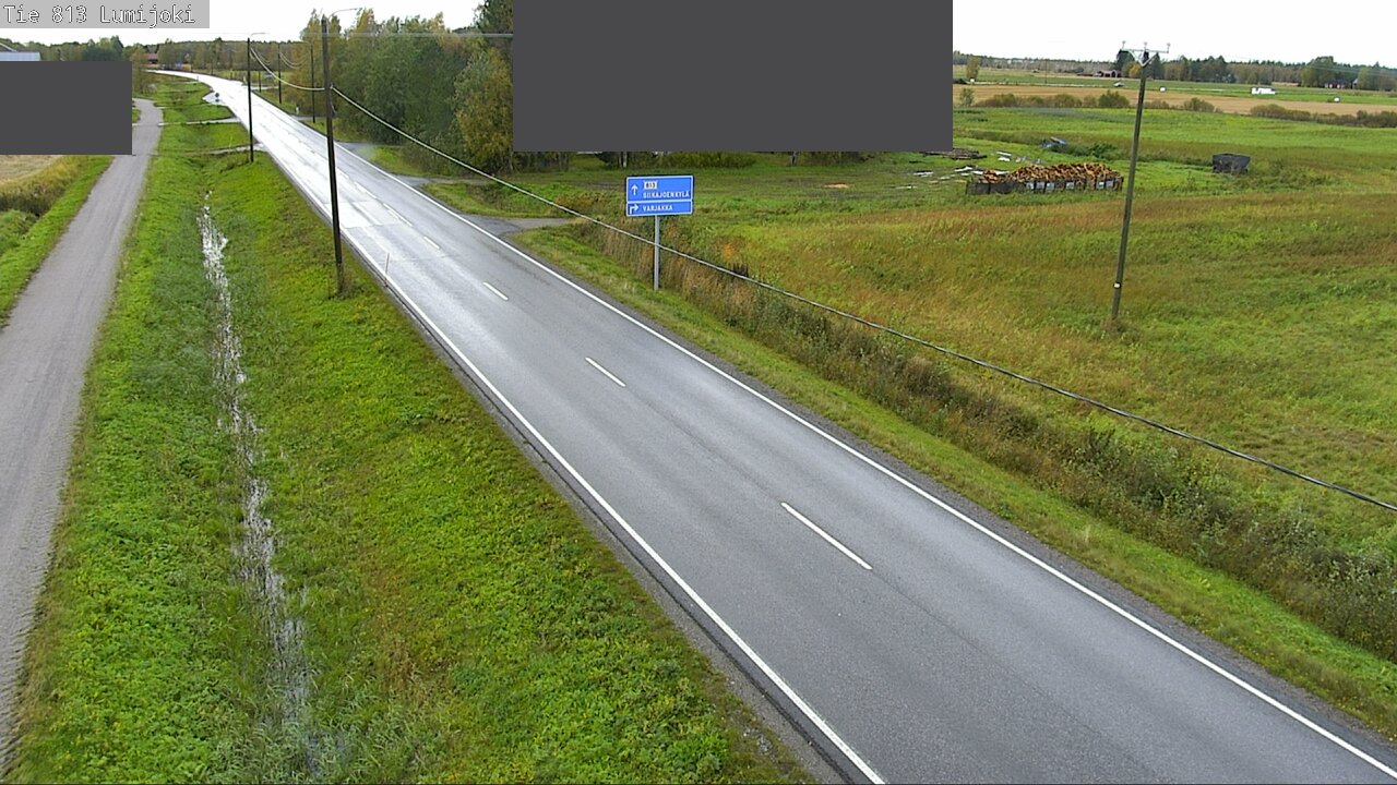 Weather Camera Image Väg 813 Lumijoki, Lumijoki, Pohjois-Pohjanmaa