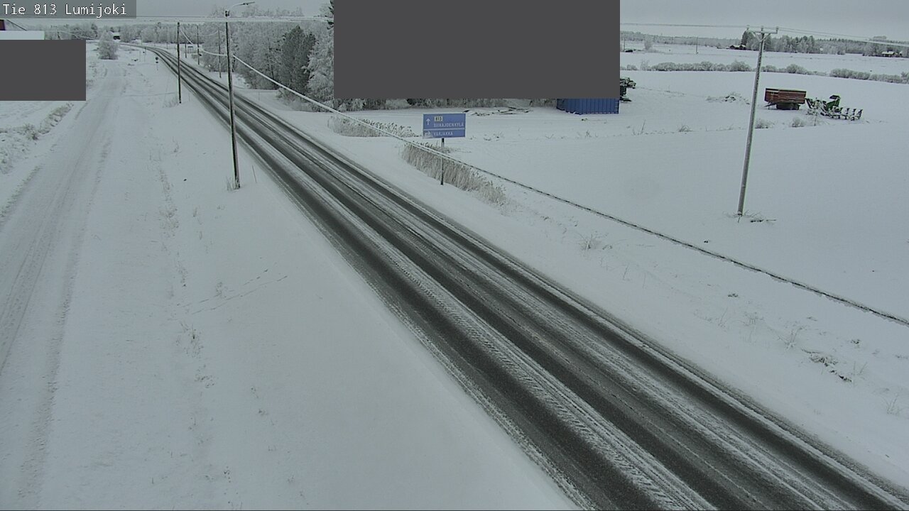 Weather Camera Image Road 813 Lumijoki, Lumijoki, Pohjois-Pohjanmaa