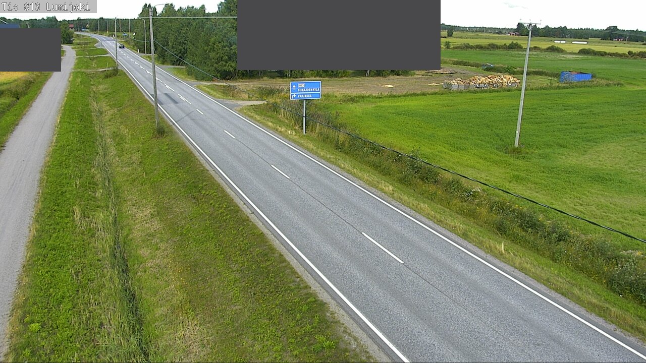 Weather Camera Image Väg 813 Lumijoki, Lumijoki, Pohjois-Pohjanmaa