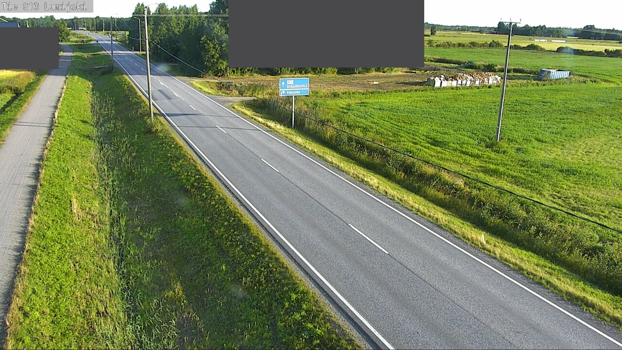Weather Camera Image Road 813 Lumijoki, Lumijoki, Pohjois-Pohjanmaa