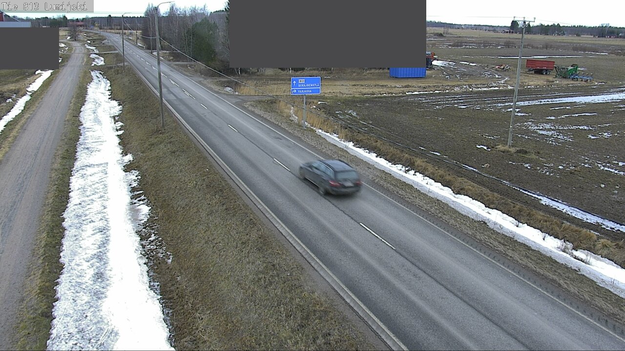 Weather Camera Image Road 813 Lumijoki, Lumijoki, Pohjois-Pohjanmaa