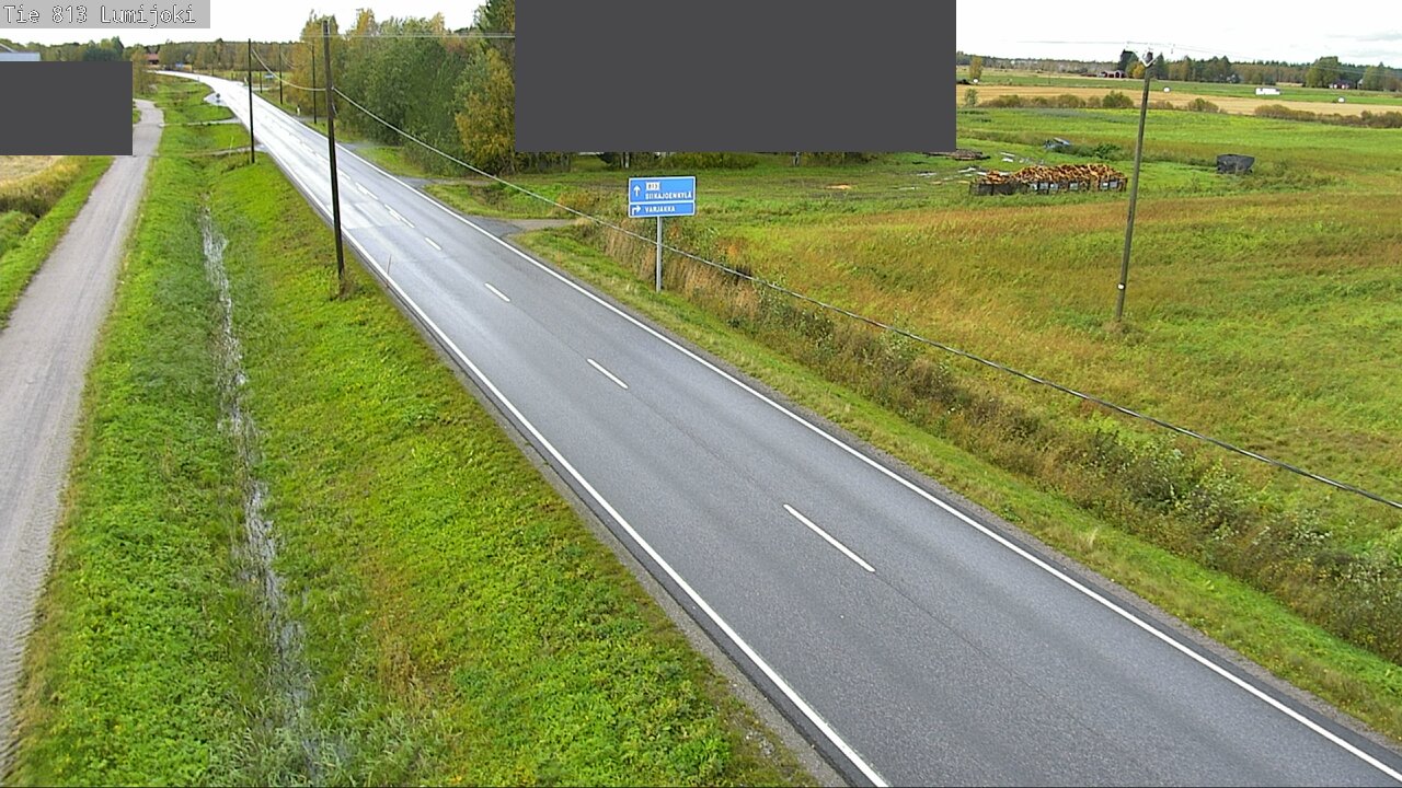 Weather Camera Image Väg 813 Lumijoki, Lumijoki, Pohjois-Pohjanmaa