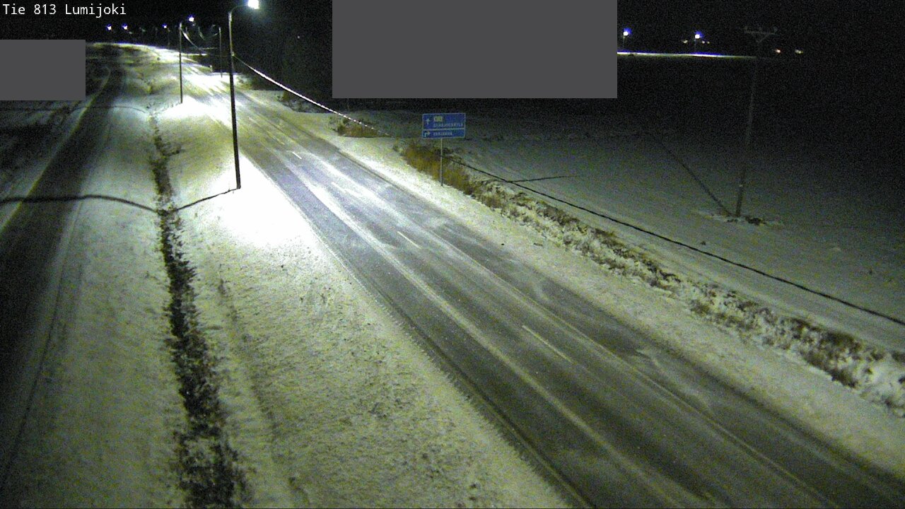 Weather Camera Image Väg 813 Lumijoki, Lumijoki, Pohjois-Pohjanmaa