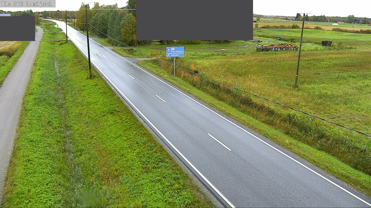 Weather Camera Image Väg 813 Lumijoki, Lumijoki, Pohjois-Pohjanmaa