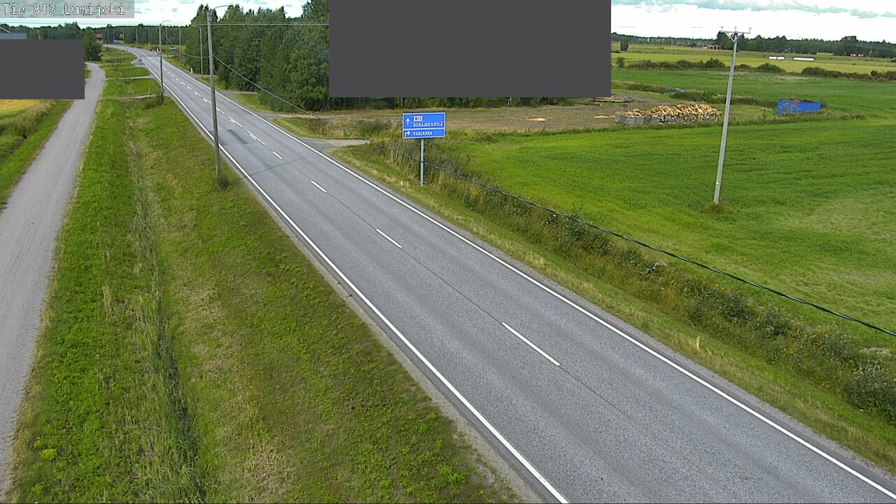 Weather Camera Image Väg 813 Lumijoki, Lumijoki, Pohjois-Pohjanmaa