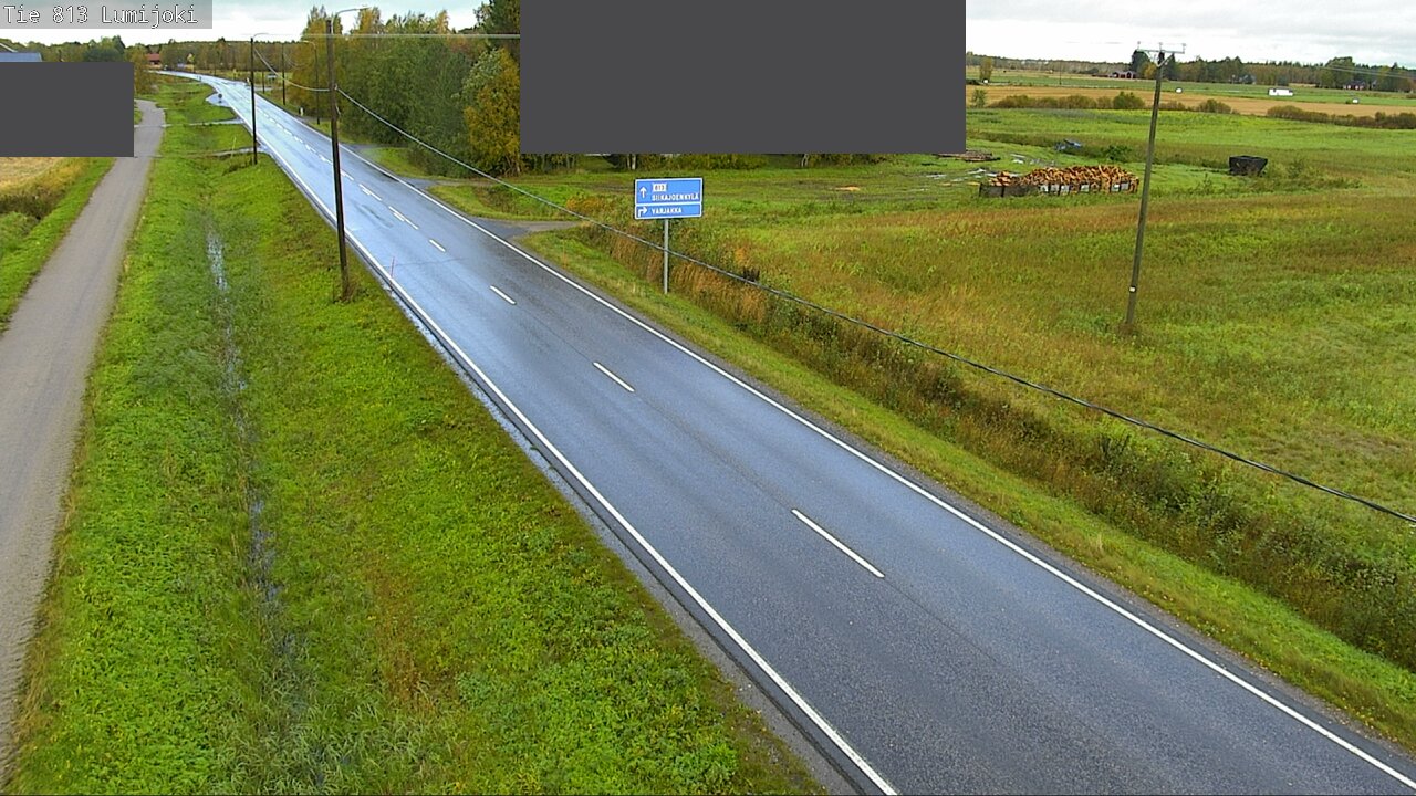 Weather Camera Image Väg 813 Lumijoki, Lumijoki, Pohjois-Pohjanmaa