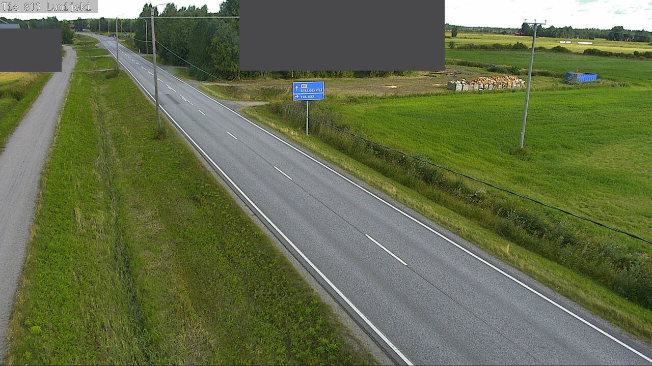 Weather Camera Image Väg 813 Lumijoki, Lumijoki, Pohjois-Pohjanmaa