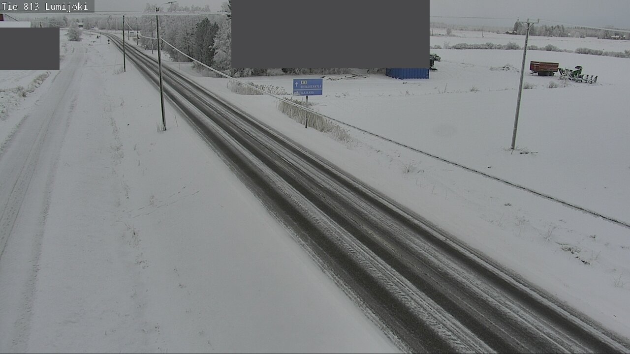 Weather Camera Image Road 813 Lumijoki, Lumijoki, Pohjois-Pohjanmaa