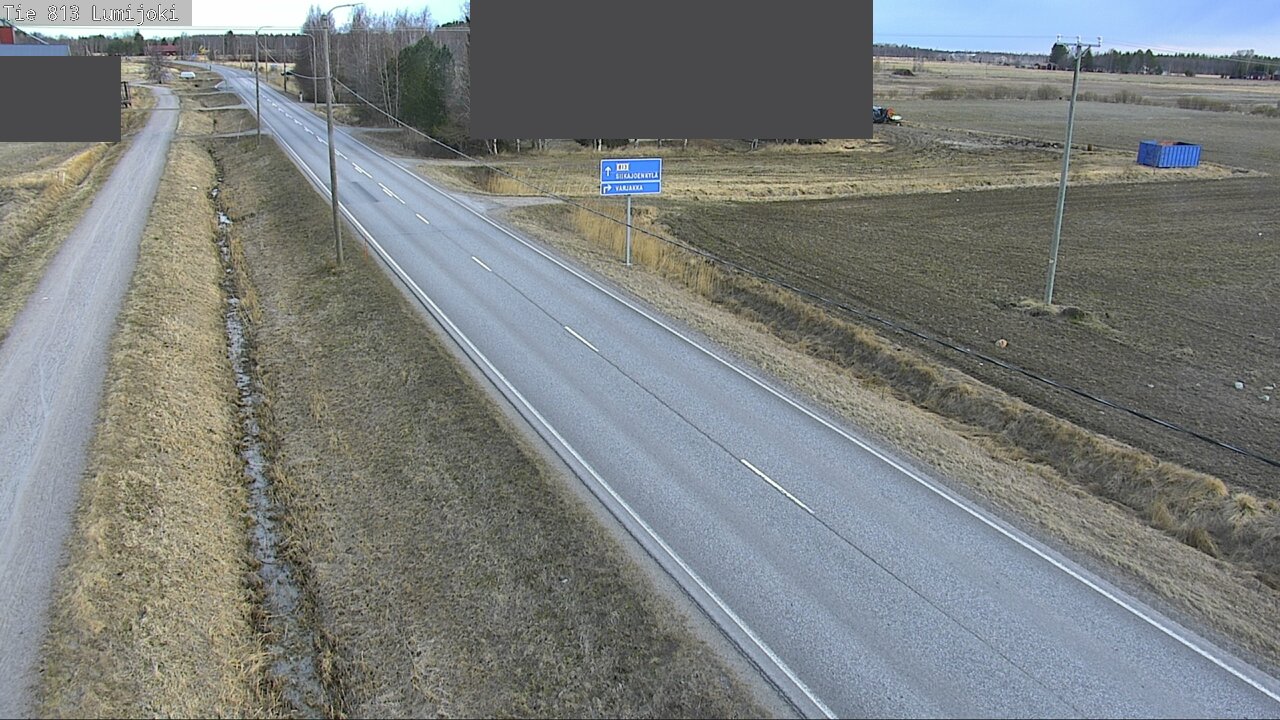 Weather Camera Image Väg 813 Lumijoki, Lumijoki, Pohjois-Pohjanmaa
