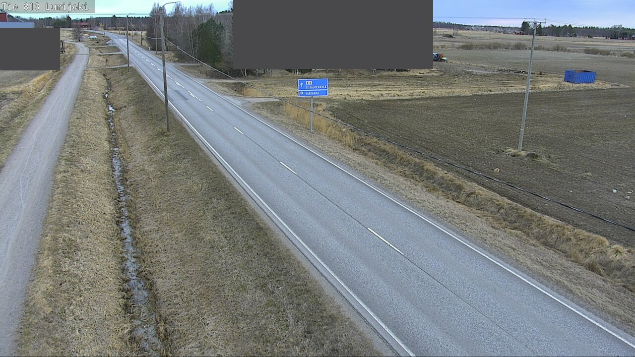 Weather Camera Image Väg 813 Lumijoki, Lumijoki, Pohjois-Pohjanmaa