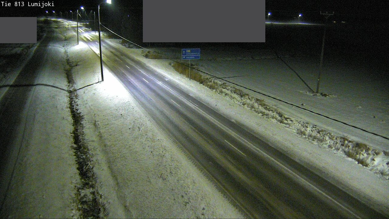 Weather Camera Image Väg 813 Lumijoki, Lumijoki, Pohjois-Pohjanmaa