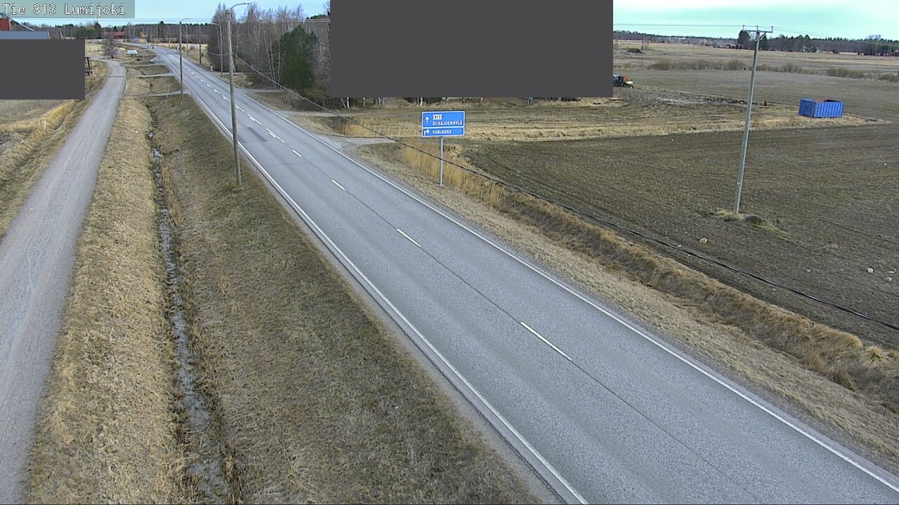 Weather Camera Image Väg 813 Lumijoki, Lumijoki, Pohjois-Pohjanmaa