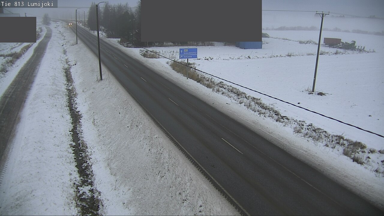 Weather Camera Image Väg 813 Lumijoki, Lumijoki, Pohjois-Pohjanmaa