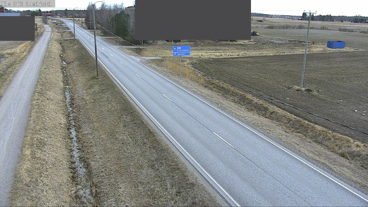 Weather Camera Image Väg 813 Lumijoki, Lumijoki, Pohjois-Pohjanmaa