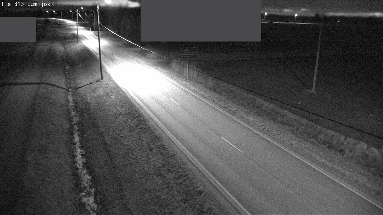 Weather Camera Image Väg 813 Lumijoki, Lumijoki, Pohjois-Pohjanmaa