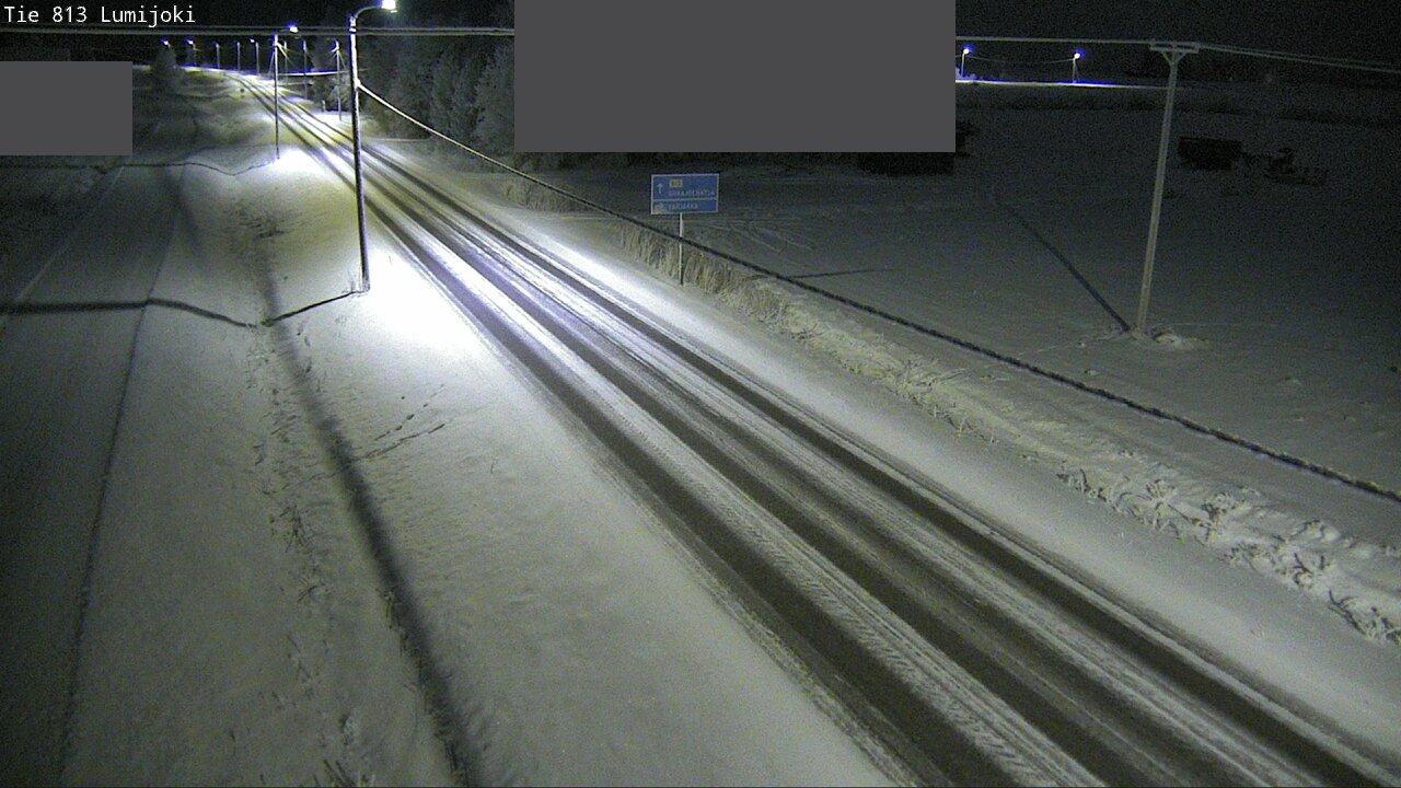 Weather Camera Image Road 813 Lumijoki, Lumijoki, Pohjois-Pohjanmaa