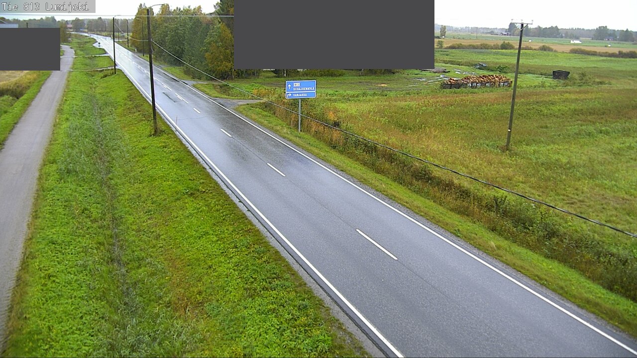 Weather Camera Image Road 813 Lumijoki, Lumijoki, Pohjois-Pohjanmaa
