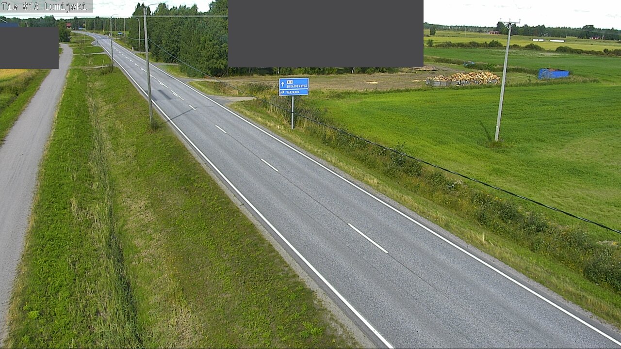 Weather Camera Image Väg 813 Lumijoki, Lumijoki, Pohjois-Pohjanmaa