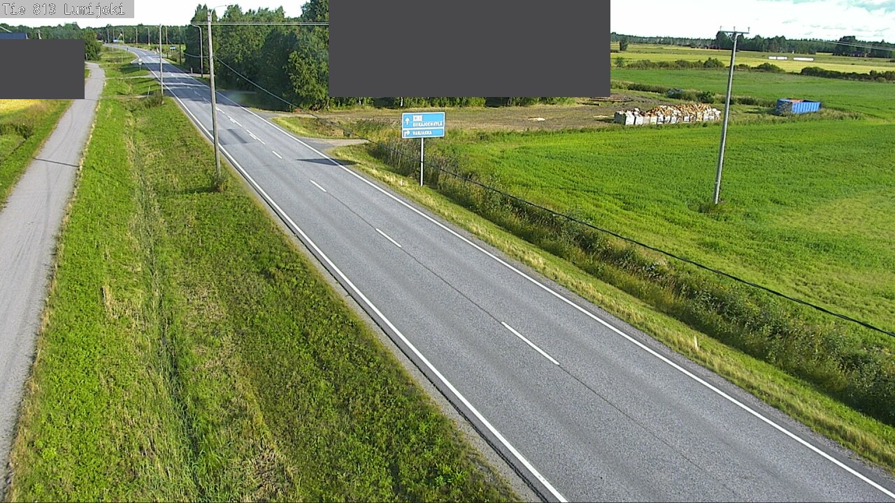Weather Camera Image Väg 813 Lumijoki, Lumijoki, Pohjois-Pohjanmaa