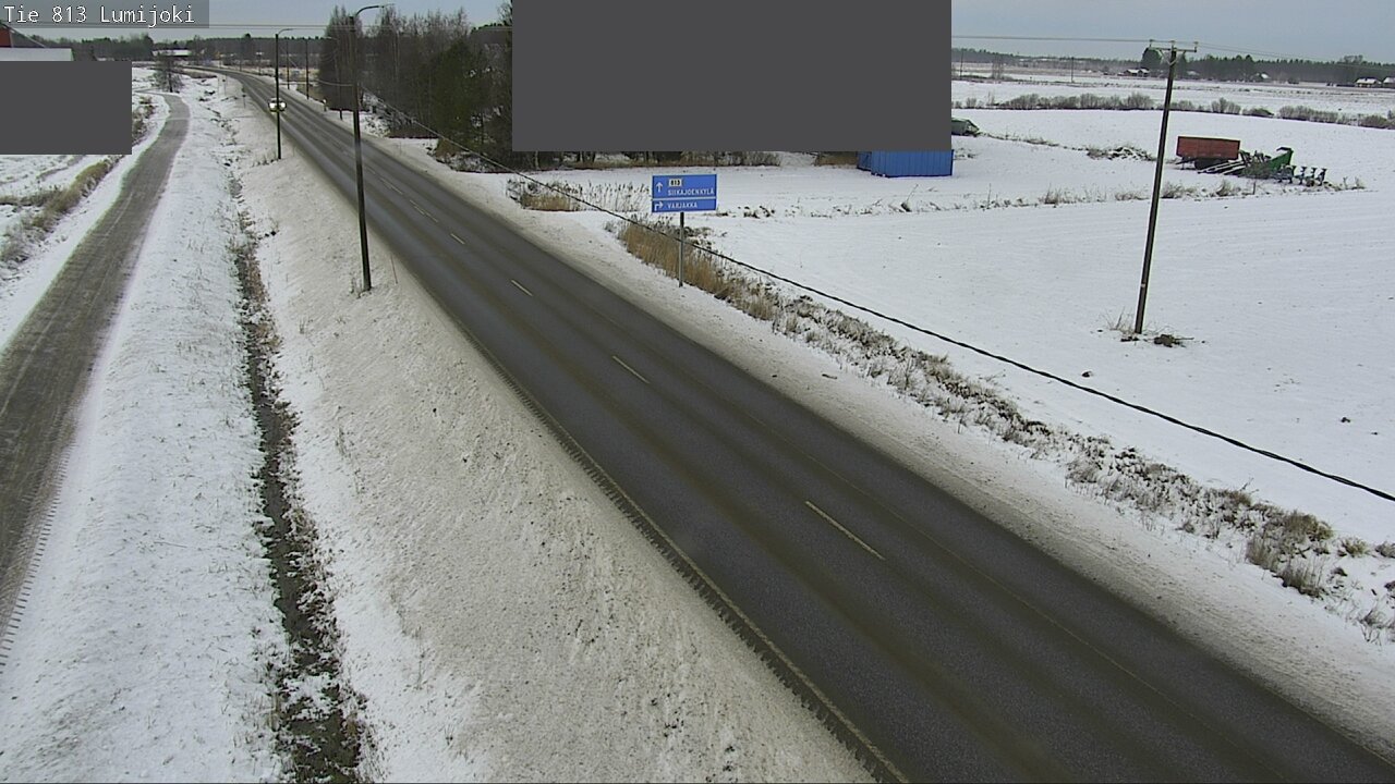 Weather Camera Image Väg 813 Lumijoki, Lumijoki, Pohjois-Pohjanmaa
