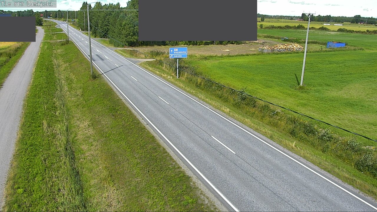 Weather Camera Image Väg 813 Lumijoki, Lumijoki, Pohjois-Pohjanmaa