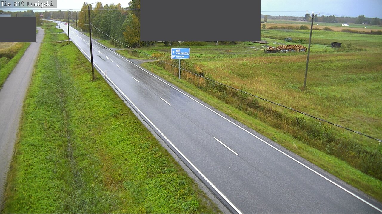 Weather Camera Image Road 813 Lumijoki, Lumijoki, Pohjois-Pohjanmaa