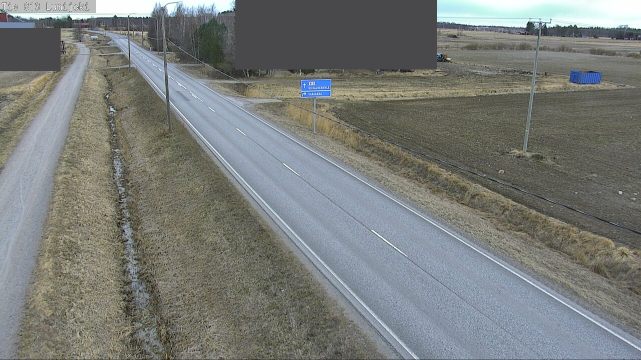 Weather Camera Image Väg 813 Lumijoki, Lumijoki, Pohjois-Pohjanmaa
