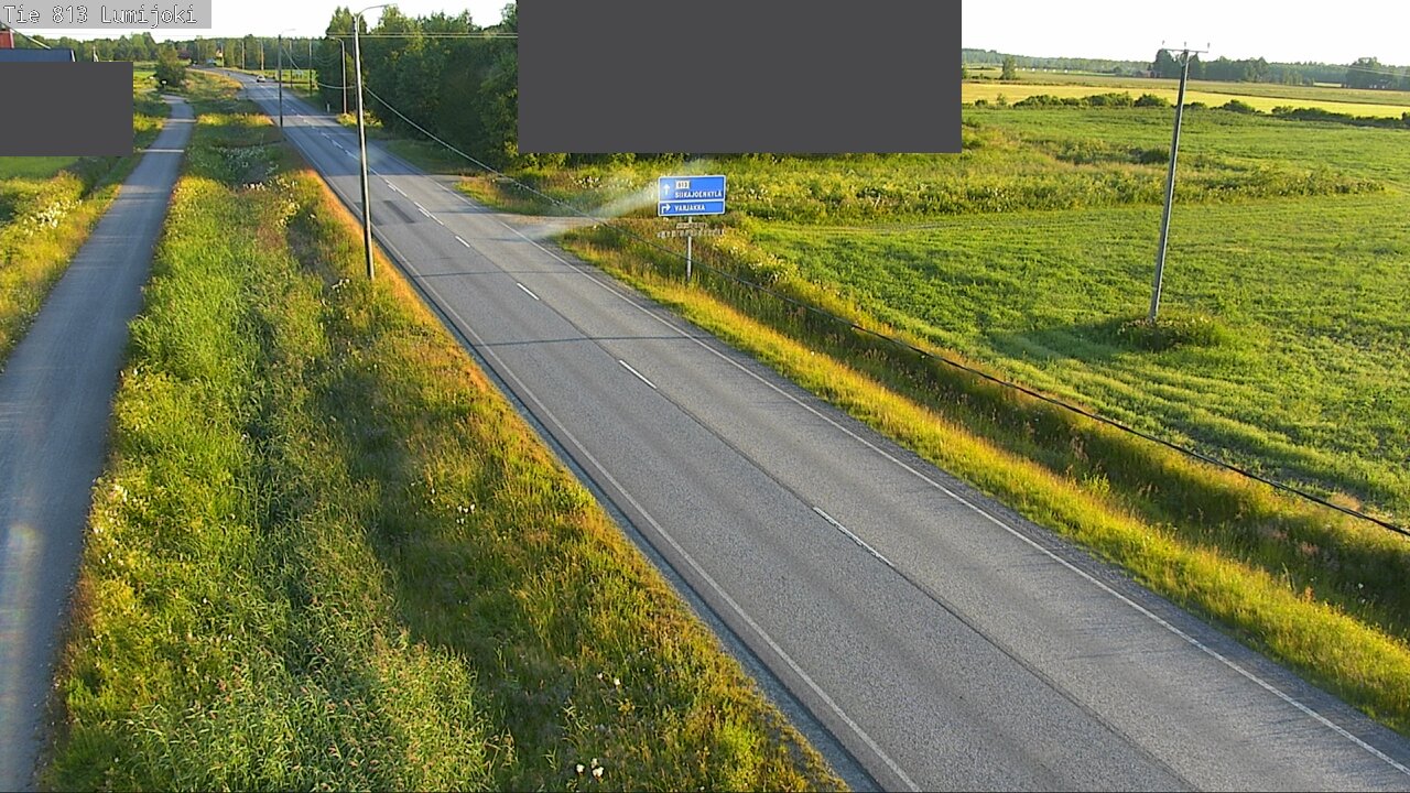 Weather Camera Image Road 813 Lumijoki, Lumijoki, Pohjois-Pohjanmaa