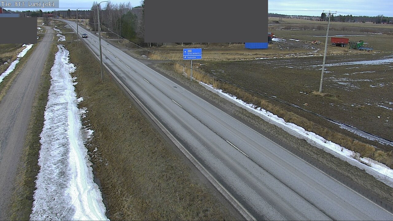 Weather Camera Image Road 813 Lumijoki, Lumijoki, Pohjois-Pohjanmaa