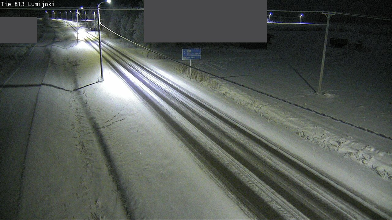 Weather Camera Image Road 813 Lumijoki, Lumijoki, Pohjois-Pohjanmaa