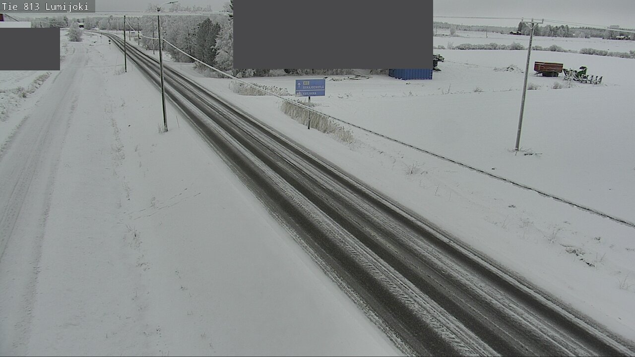Weather Camera Image Road 813 Lumijoki, Lumijoki, Pohjois-Pohjanmaa