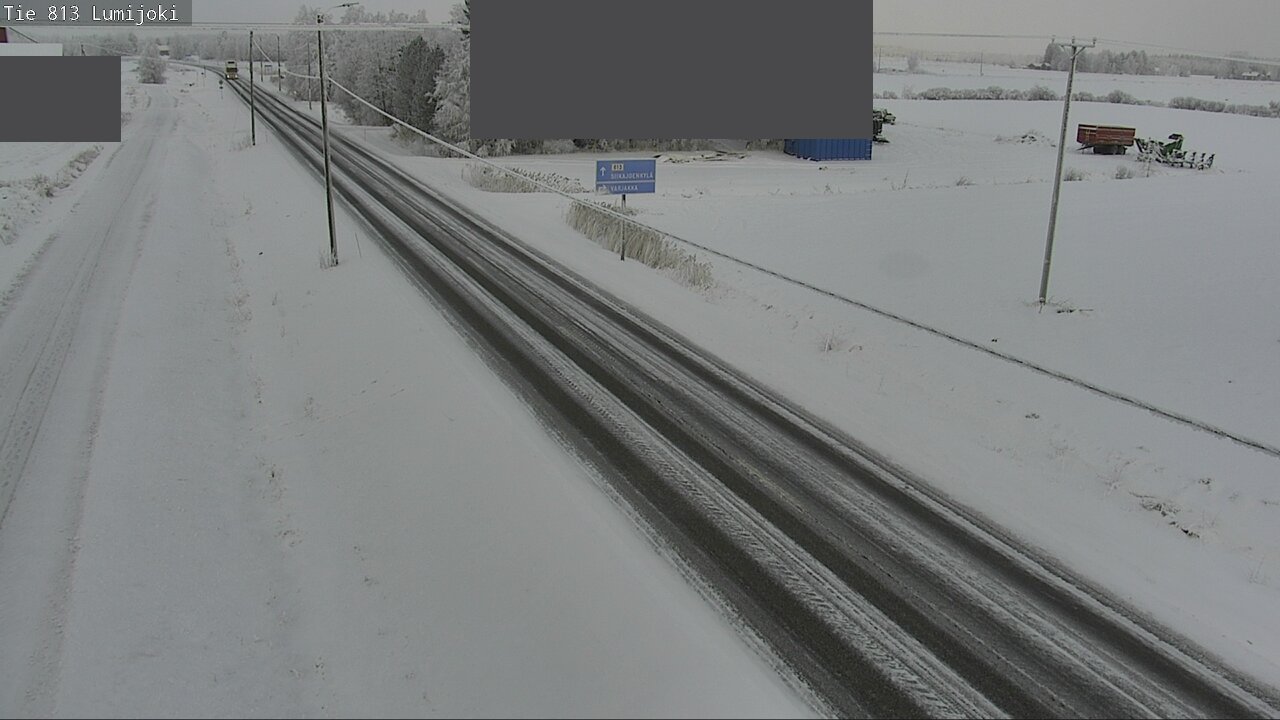 Weather Camera Image Road 813 Lumijoki, Lumijoki, Pohjois-Pohjanmaa