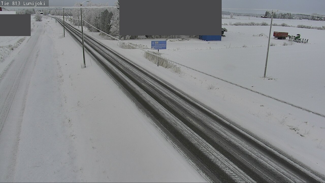 Weather Camera Image Road 813 Lumijoki, Lumijoki, Pohjois-Pohjanmaa