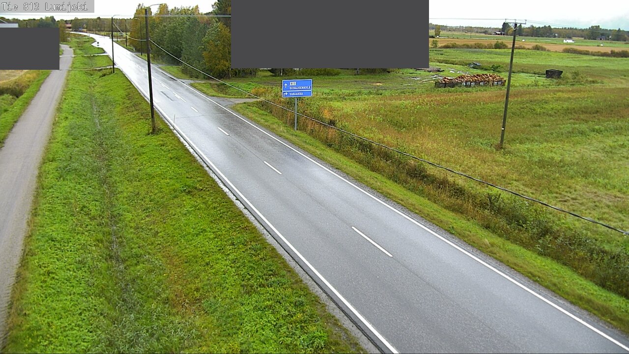 Weather Camera Image Road 813 Lumijoki, Lumijoki, Pohjois-Pohjanmaa