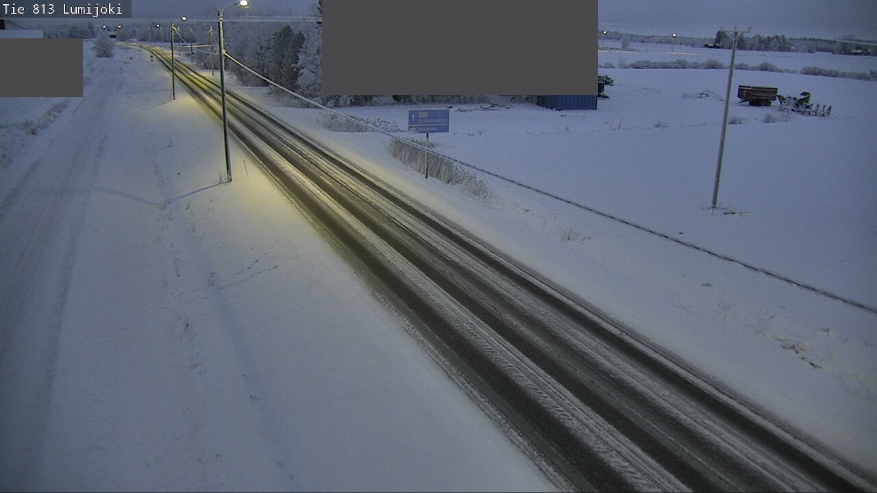 Weather Camera Image Road 813 Lumijoki, Lumijoki, Pohjois-Pohjanmaa