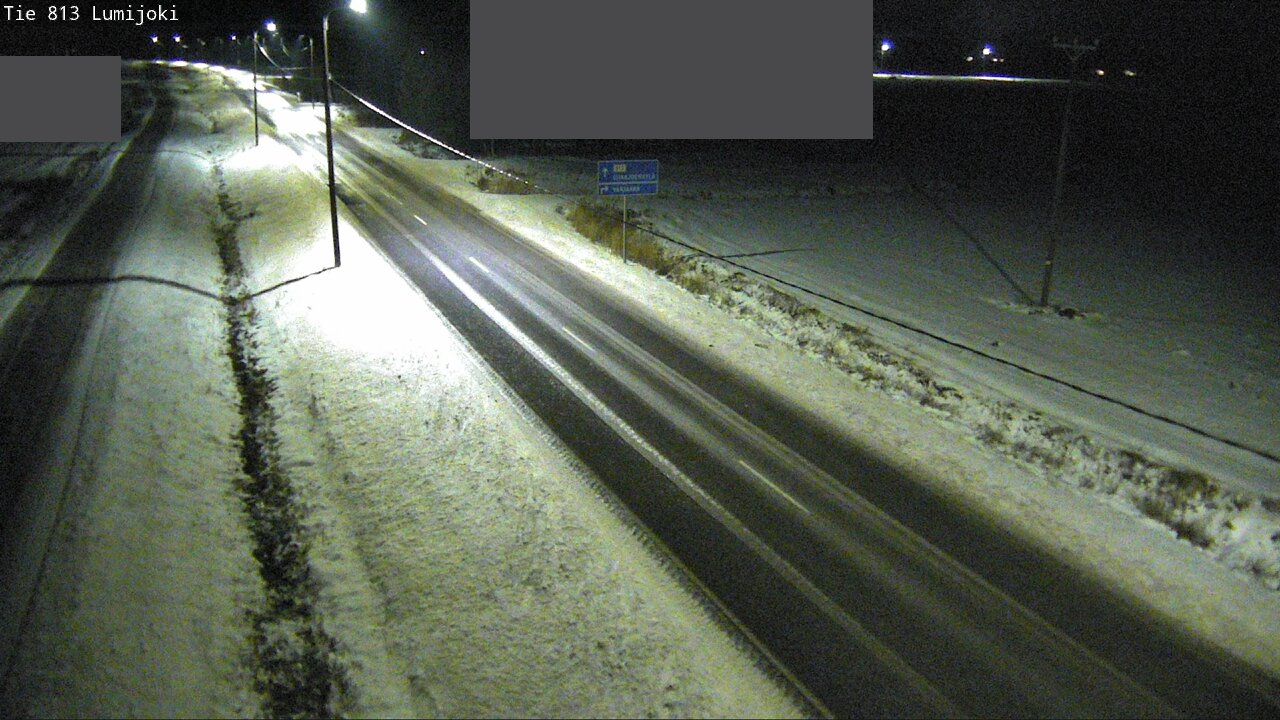 Weather Camera Image Väg 813 Lumijoki, Lumijoki, Pohjois-Pohjanmaa