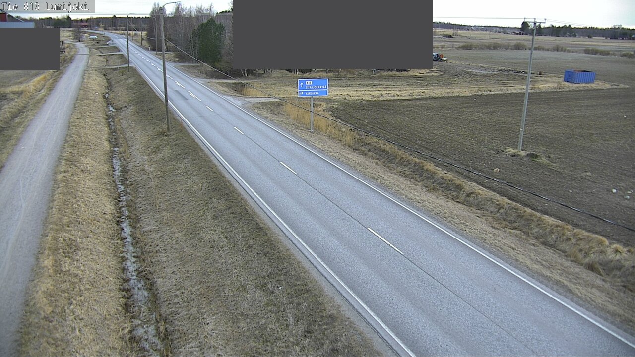 Weather Camera Image Väg 813 Lumijoki, Lumijoki, Pohjois-Pohjanmaa
