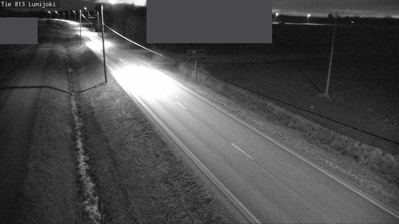 Weather Camera Image Väg 813 Lumijoki, Lumijoki, Pohjois-Pohjanmaa