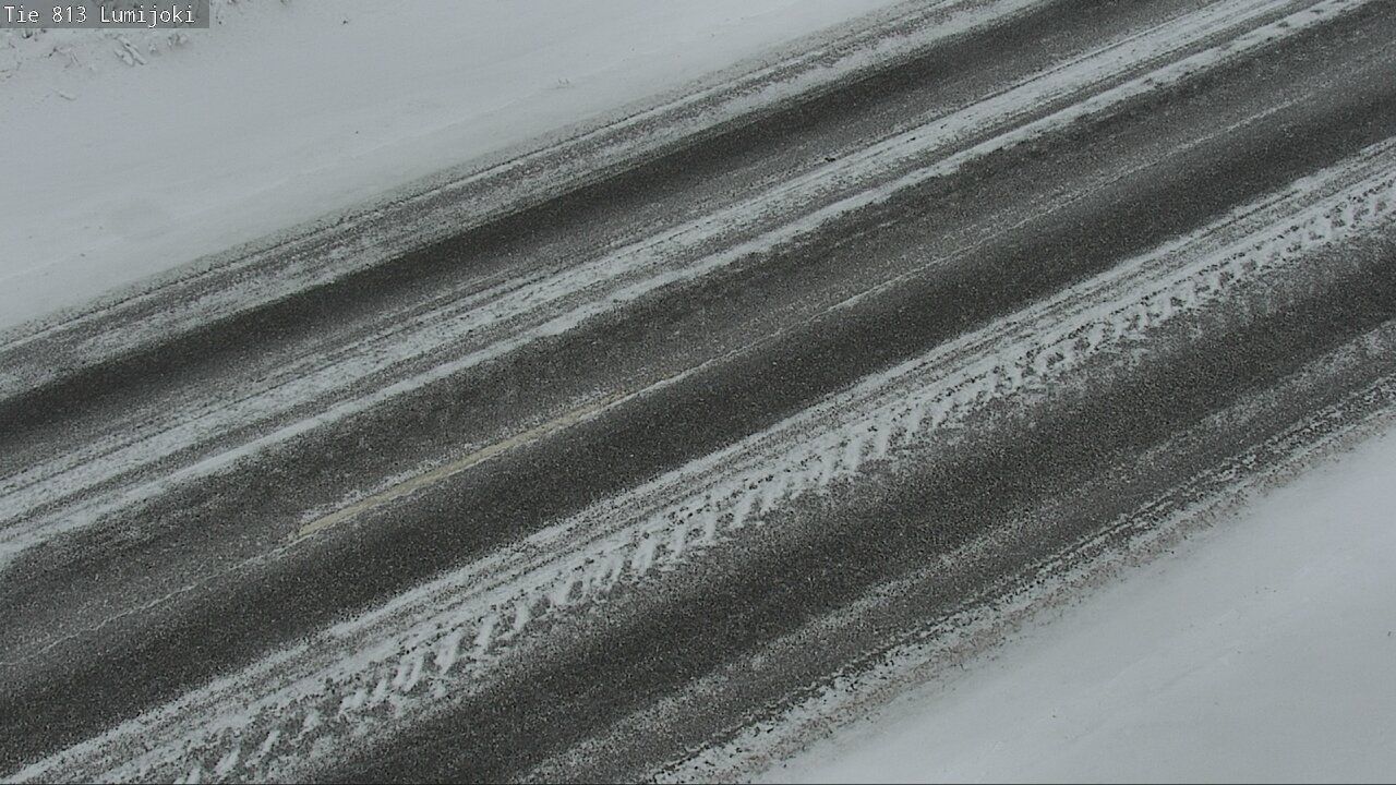 Weather Camera Image Väg 813 Lumijoki, Lumijoki, Pohjois-Pohjanmaa