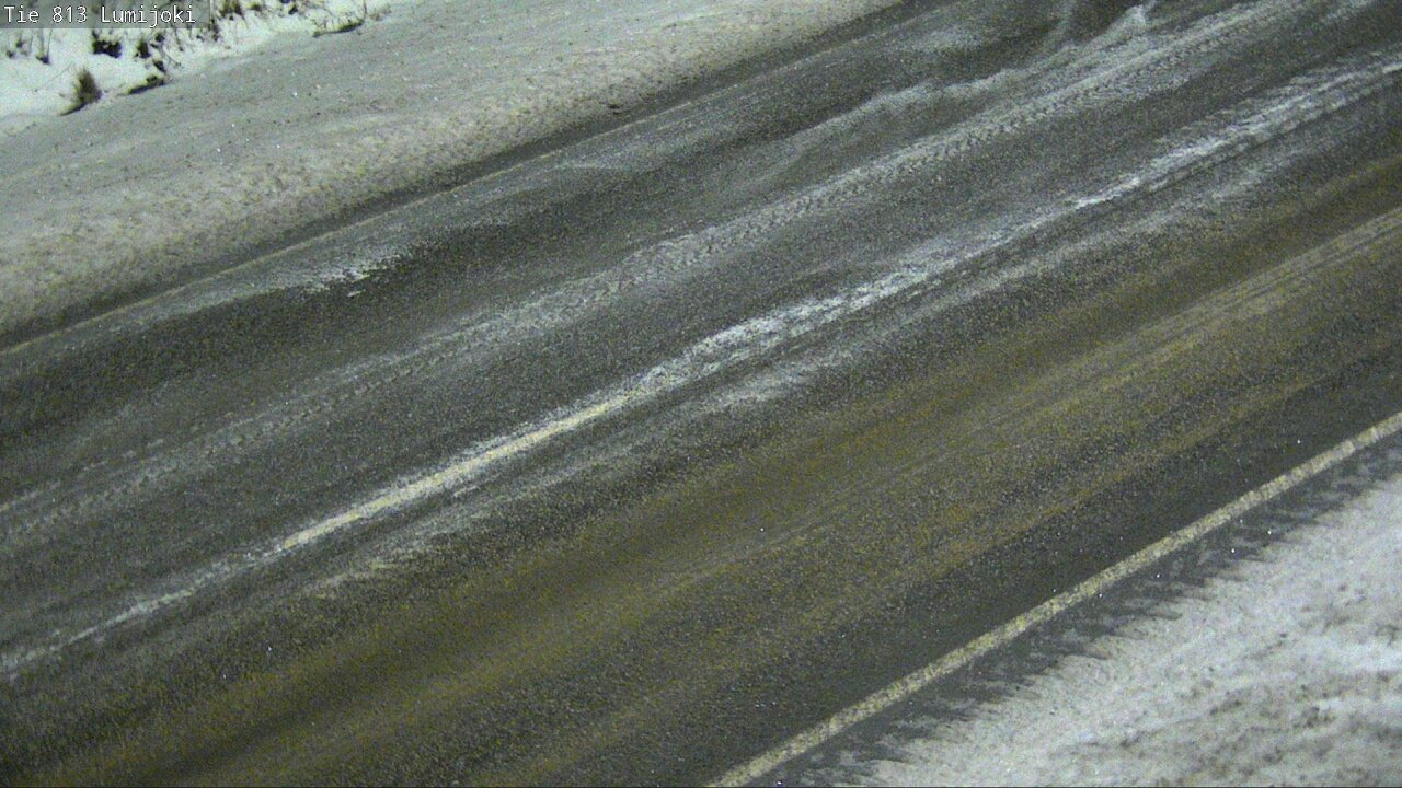 Weather Camera Image Väg 813 Lumijoki, Lumijoki, Pohjois-Pohjanmaa