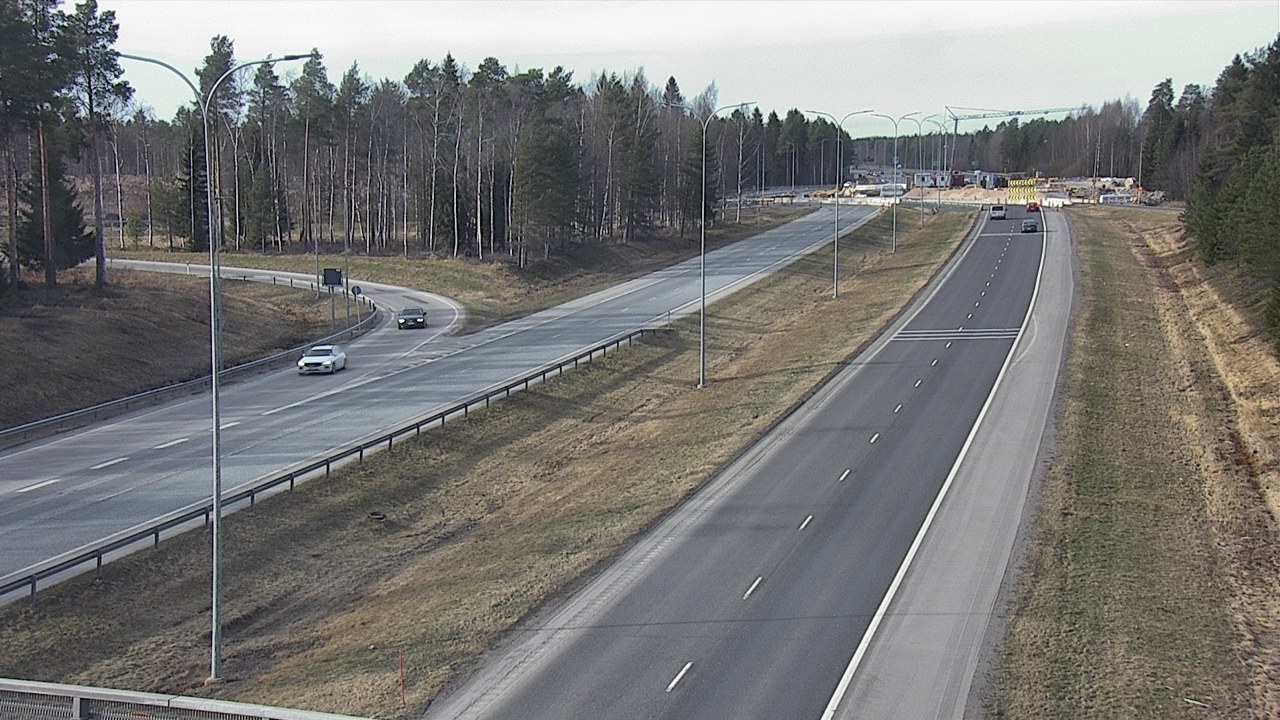 Weather Camera Image Väg 4 Oleåborg, Pateniemi, Oulu, Pohjois-Pohjanmaa