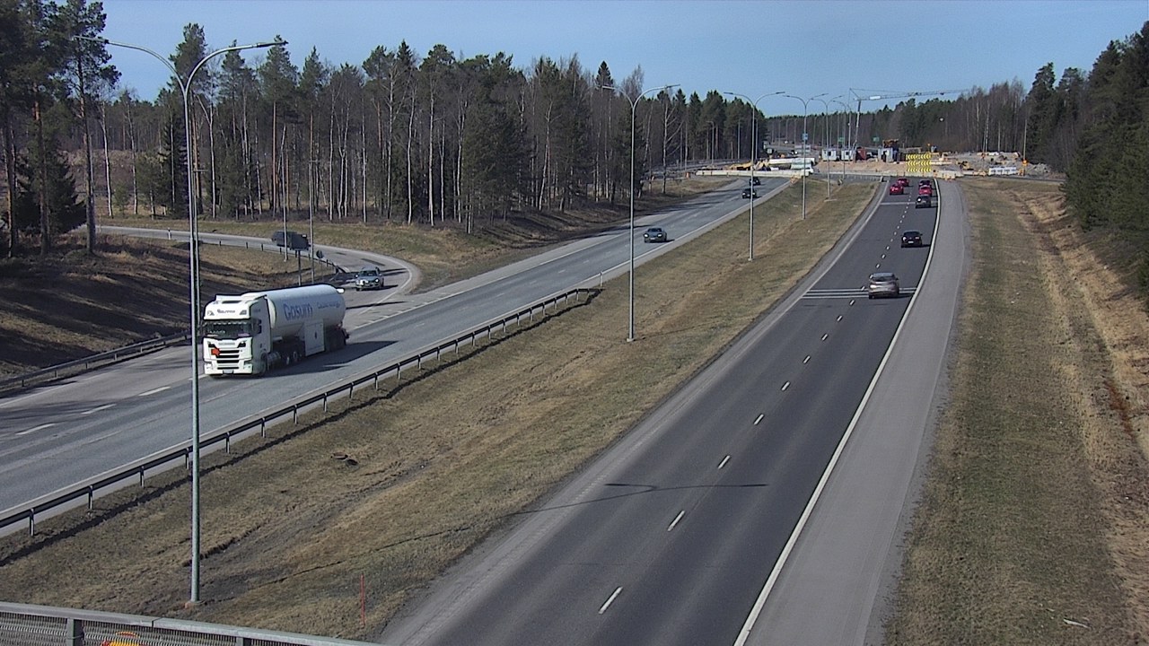 Weather Camera Image Väg 4 Oleåborg, Pateniemi, Oulu, Pohjois-Pohjanmaa